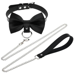 Harajuku PU Leather Chain Necklace for Couple Gift