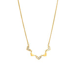 316L Stainless Steel Heart Pendant Necklace For Women Colorfast Clavicle