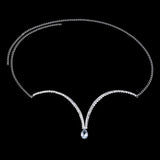 Stonefans Hot Body Water Drop Pendant Chest Chain Jewellery