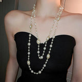 Multi-layered Sweater Chain Long Necklace for Women