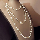 Multi-layered Sweater Chain Long Necklace for Women
