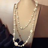 Multi-layered Sweater Chain Long Necklace for Women