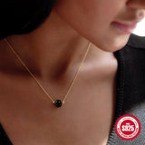 Gold Pearl Pendant Chain Necklace Women Jewelry