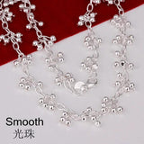 925 Sterling Silver Pearl Chains Necklace for Women