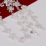 925 Sterling Silver Pearl Chains Necklace for Women