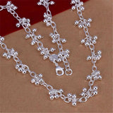 925 Sterling Silver Pearl Chains Necklace for Women