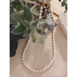Freshwater Natural Pearls Beads Necklace Women Gift
