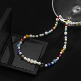 Hip-Hop Style Pearl Men Necklace Personality Jewelry