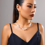 Irregular Pearl Clavicle Chain Necklace for Women