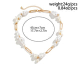 Irregular Pearl Clavicle Chain Necklace for Women
