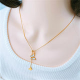 316L Stainless Steel Sea Shell Butterfly Heart Pendant Necklace Jewelry