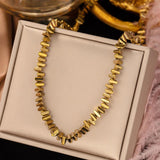 316L Stainless Steel Butterfly Pearl Pendant Necklace For Women Punk