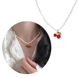 Baroque Cherry Pearl Necklace for Women