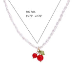 Baroque Cherry Pearl Necklace for Women