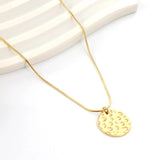 Vintage Round Pendant Necklace Pearl Choker
