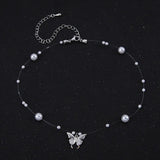 Butterfly Pendant Clavicle Chain Necklace