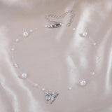 Butterfly Pendant Clavicle Chain Necklace