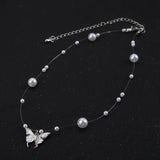 Butterfly Pendant Clavicle Chain Necklace