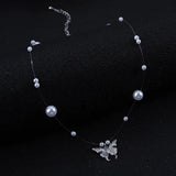 Butterfly Pendant Clavicle Chain Necklace