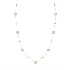 Minimalism Pearl Beading Pendant Short Clavicle Chain Necklace