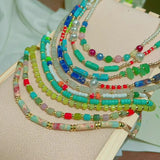 Bohemia Beaded Choker Pearl Necklace for Women