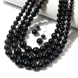 Multi-Layer Pearl Bead Chain Necklace for Women Wedding