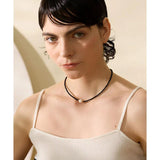Crystal Beads Chain Pearl Collar Necklace for Women