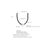 Crystal Beads Chain Pearl Collar Necklace for Women