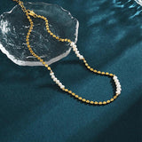 Freshwater Pearl Necklace Women's Collarbone Chain Summer Jewelry