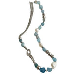 Freshwater Pearl Crystal Necklace Baroque Stone Pendant