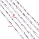 1m Stainless Steel Chain Box Necklace Chain DIY Jewelry Making
