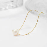Freshwater Pearl Stainless Steel Chain Necklace for Women Girls