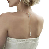 Pearl Pendant Necklace Tassel Back Chain Jewelry