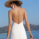 Pearl Pendant Necklace Tassel Back Chain Jewelry