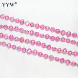 Natural Cultured Pearl Jewelry Set, Seed Beads Bracelet & Necklace