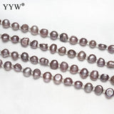 Natural Cultured Pearl Jewelry Set, Seed Beads Bracelet & Necklace