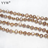 Natural Cultured Pearl Jewelry Set, Seed Beads Bracelet & Necklace
