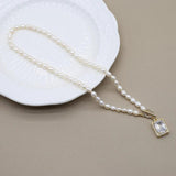 Baroque Freshwater Pearl Necklace Pendant Women Charm Jewelry Wedding Gift