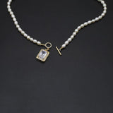 Baroque Freshwater Pearl Necklace Pendant Women Charm Jewelry Wedding Gift