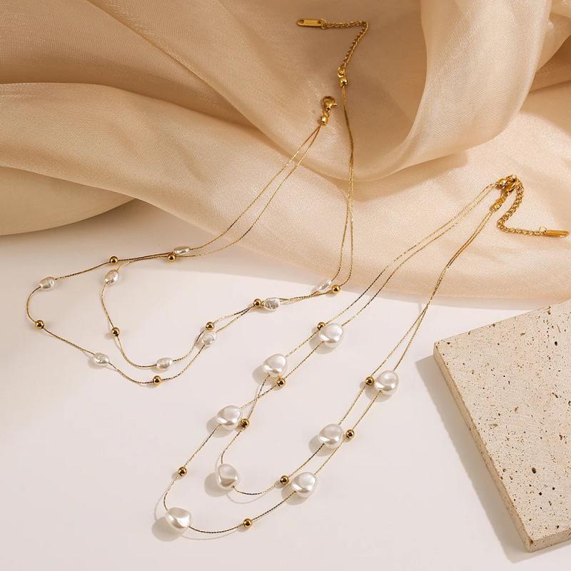 316L Stainless Steel Chain Necklace For Women Girls
