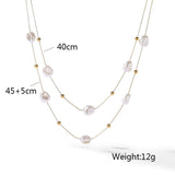 316L Stainless Steel Chain Necklace For Women Girls