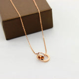 Silver Roman Numerals Pendant Necklace Stainless Steel Jewelry