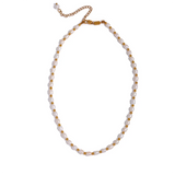 Freshwater Pearls Stainless Steel Beads Necklace Women Jewelry