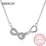 925 Sterling Silver Infinity Love Pendant Necklace for Women