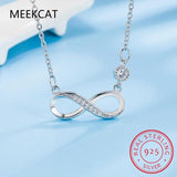 925 Sterling Silver Infinity Love Pendant Necklace for Women