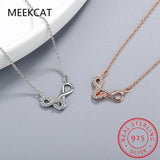 925 Sterling Silver Infinity Love Pendant Necklace for Women
