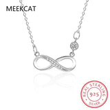 925 Sterling Silver Infinity Love Pendant Necklace for Women
