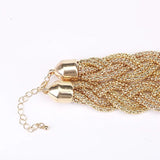 Bohemian Gray Pearl Necklace for Women