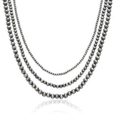 Vintage Navajo Pearl Layered Grey-Pearl Necklace