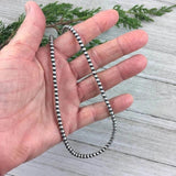Vintage Navajo Pearl Layered Grey-Pearl Necklace